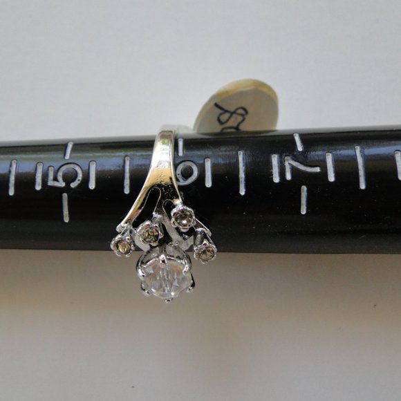 Fancy Cocktail CZ Ring Prong Set Size 6 - Picture 3 of 4